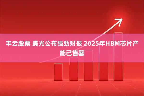 丰云股票 美光公布强劲财报 2025年HBM芯片产能已售罄
