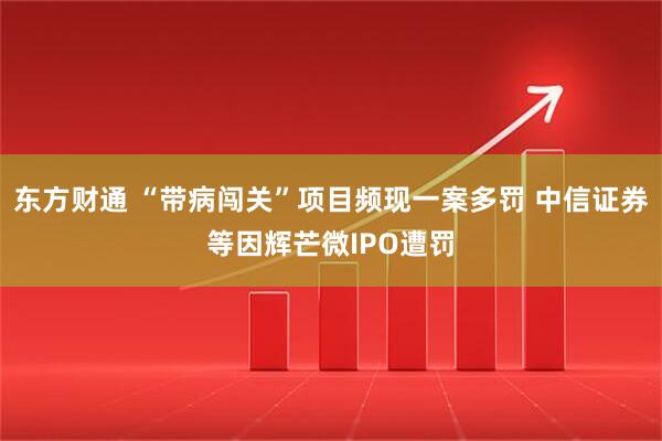 东方财通 “带病闯关”项目频现一案多罚 中信证券等因辉芒微IPO遭罚
