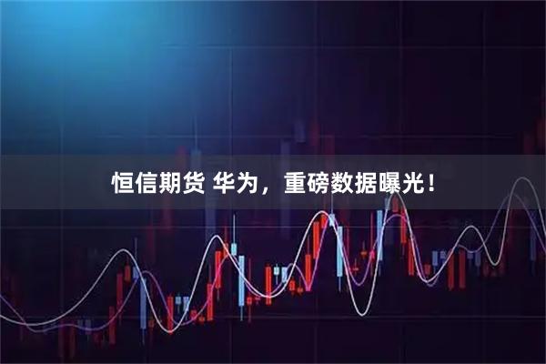 恒信期货 华为，重磅数据曝光！