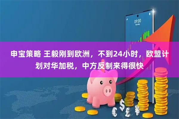 申宝策略 王毅刚到欧洲，不到24小时，欧盟计划对华加税，中方反制来得很快